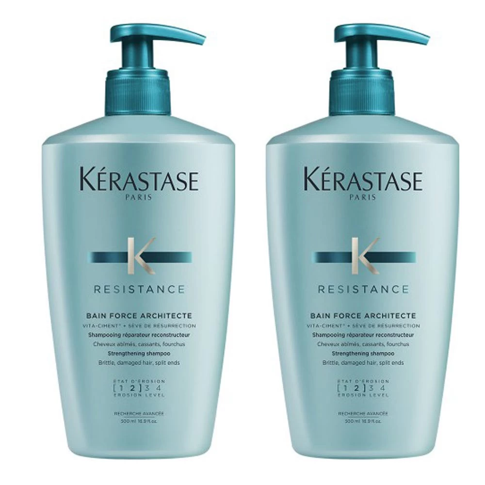 Kérastase Résistance Bain Force Architecte Bundle 2 X 500 Ml 1 Kérastase Résistance Bain Force Architecte Bundle 2 X 500 Ml