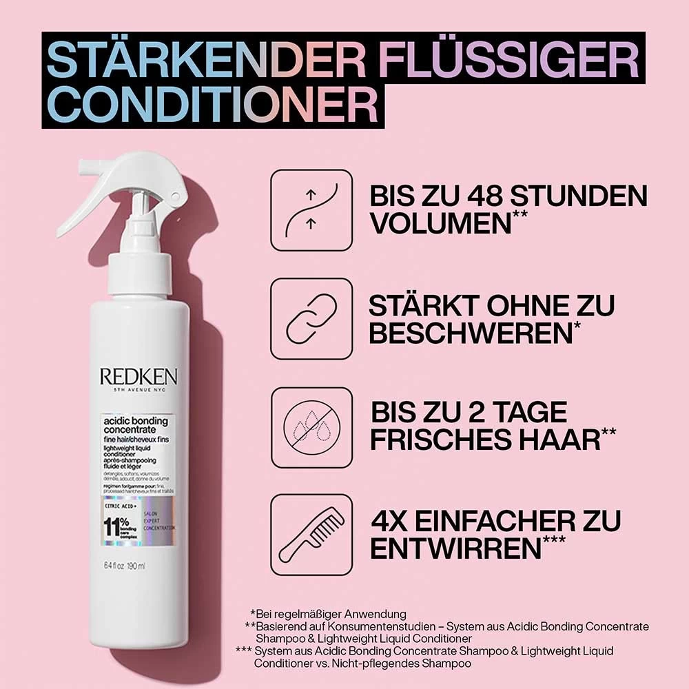 Redken Acidic Bonding Concentrate Lightweight Liquid Conditioner 190 Ml 2 Redken Acidic Bonding Concentrate Lightweight Liquid Conditioner 190 Ml – Bild 2