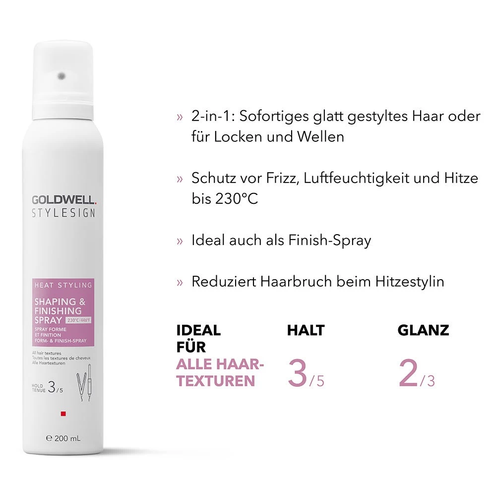 Goldwell Stylesign Heat Styling Form-& Finish-Spray 200 Ml 2 Goldwell Stylesign Heat Styling Form-& Finish-Spray 200 Ml – Bild 2